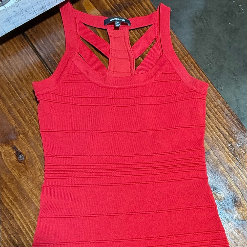 WOW Couture Vibrant Red Mini Dress